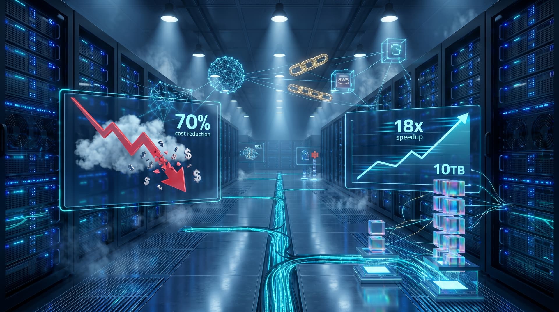 Distributed DuckDB Delivers 18x Speedup on 10TB Data, Cuts Cloud Costs 70%