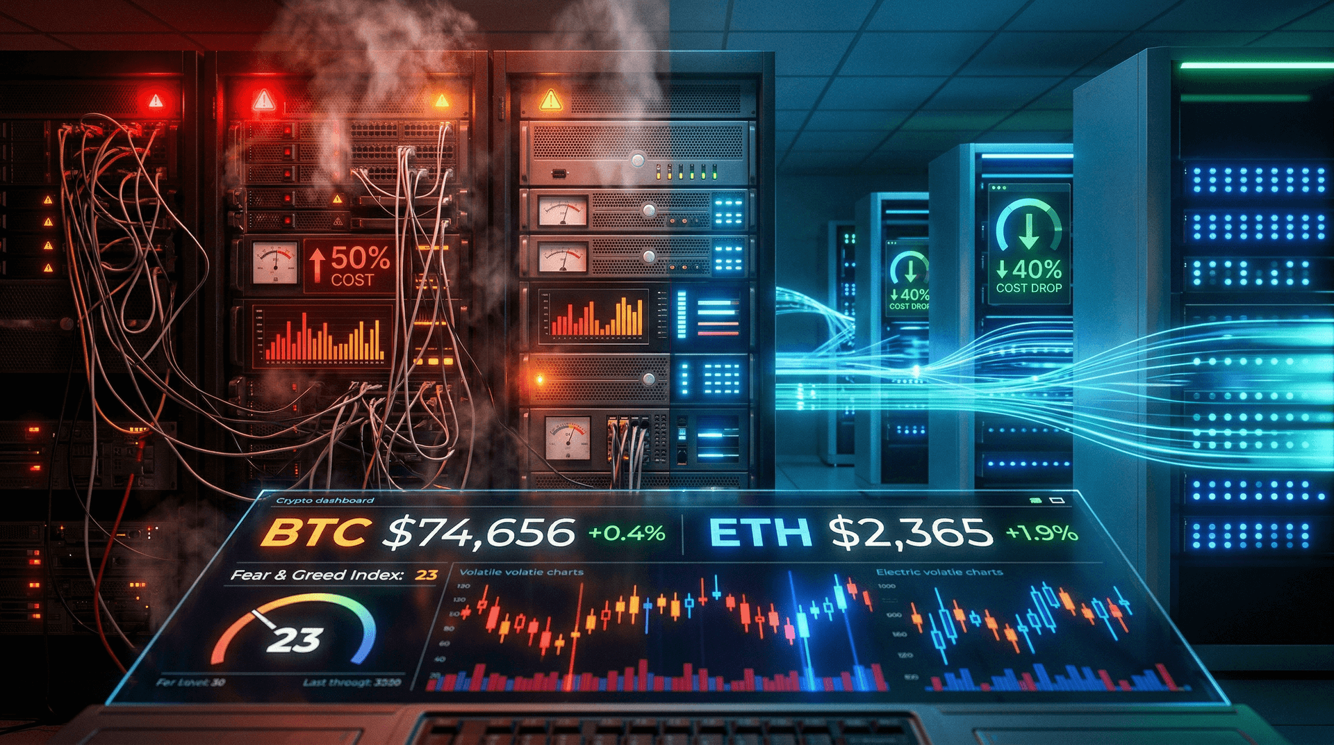 Serverless Computing Cuts Database Costs 40% as Crypto Fear Hits 23
